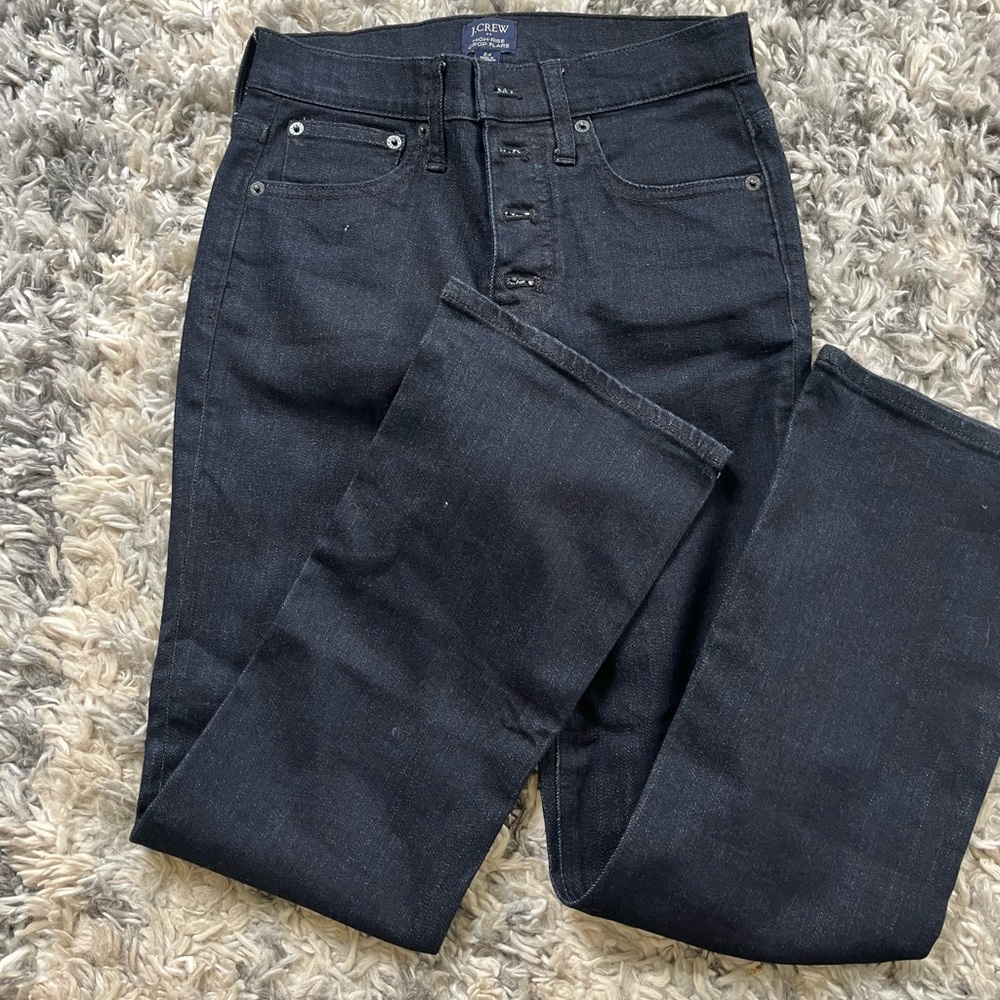 J.Crew high rise, crop flare, size 24, never worn.